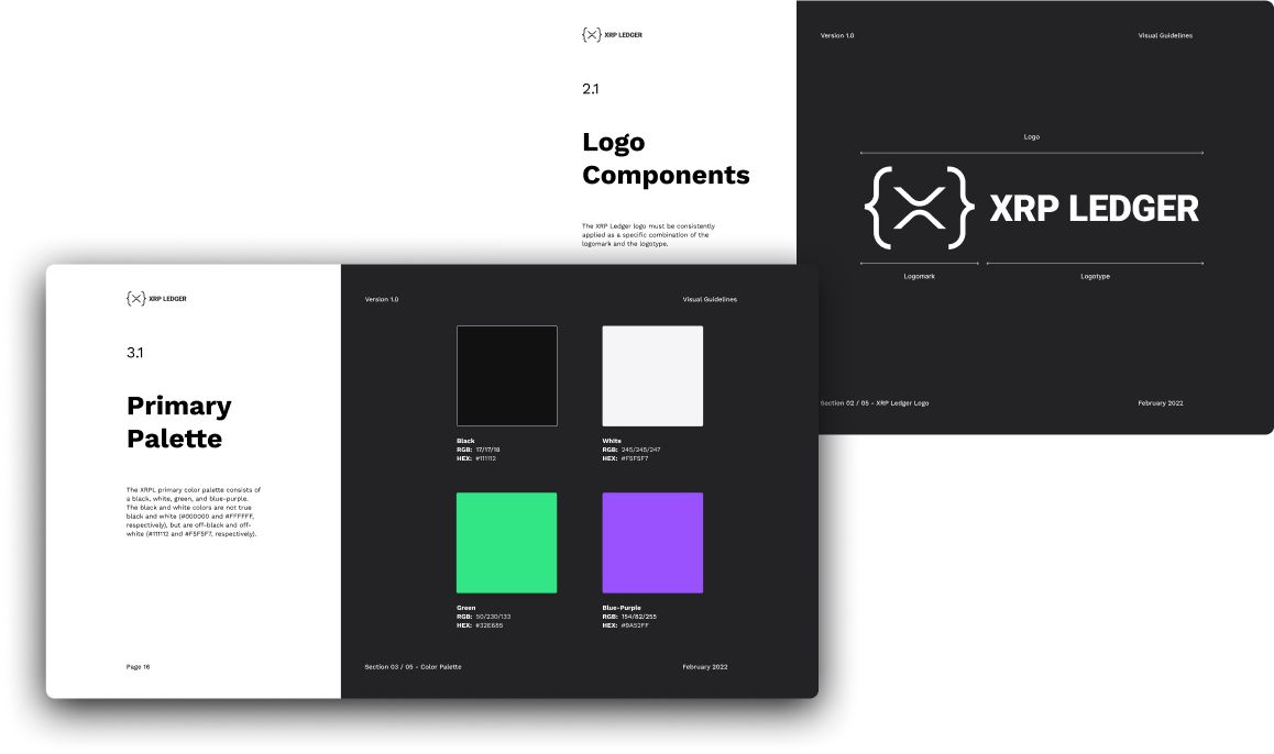 Preview of xrpl community design assets webpages