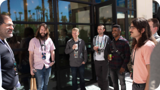 People standing in a circle