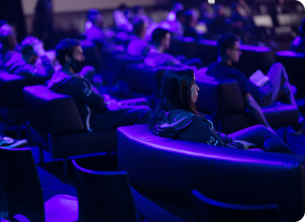 People sitting at a conference